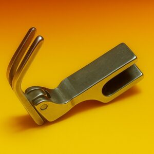 stopka do wszywania zamka, wąska z wysoko uniesioną płozą