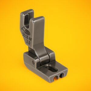 stopka do wszywania zamków krytych do stebnówek z transportem igłowym s518 nf