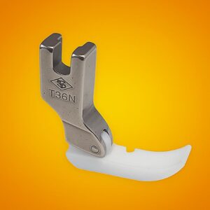 stopka do wszywania zamków, wąska, z teflonową płozą, prawa t 36n,