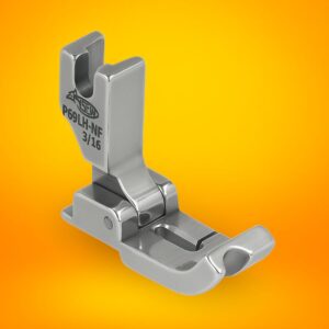 Stopka do wszywania kedry, lewa P69LH-NF z uchylną płozą stebnówka transport igło-ząbkowy